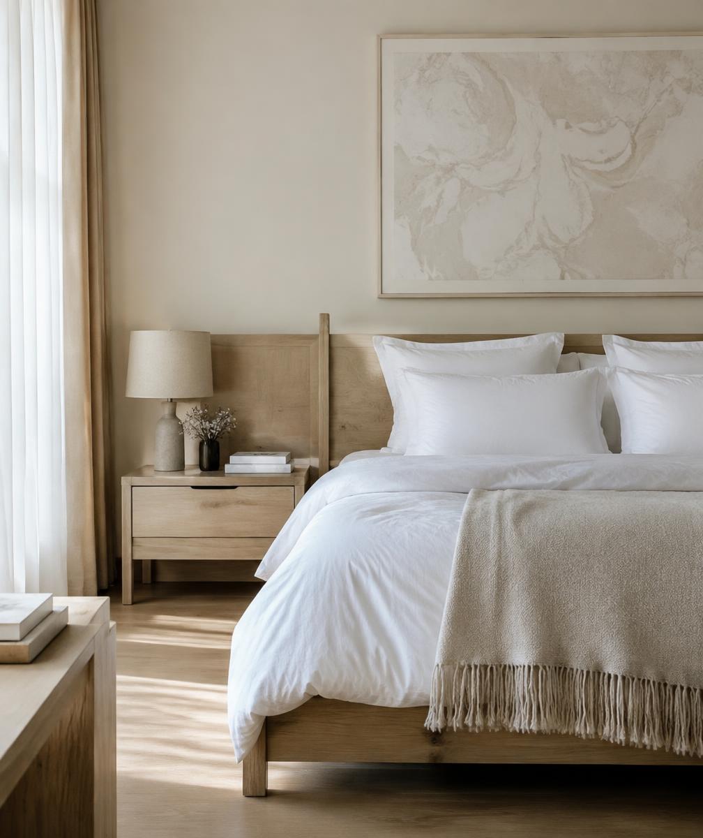 Chambre préparée pour l'accueil de voyageurs
